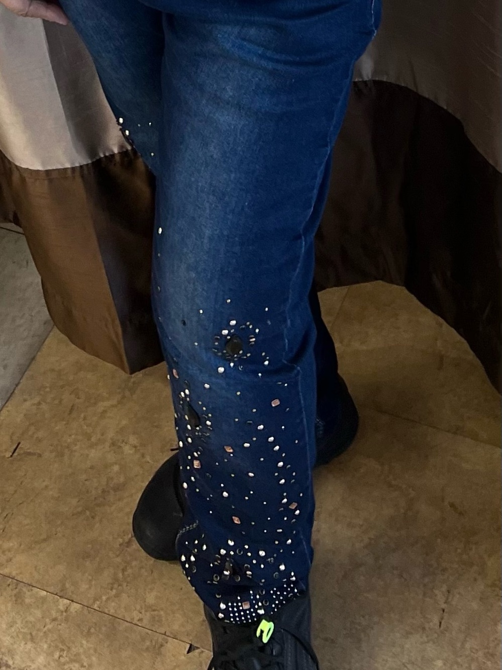 S & F Rhinestone Jeans - Picture 1 of 4